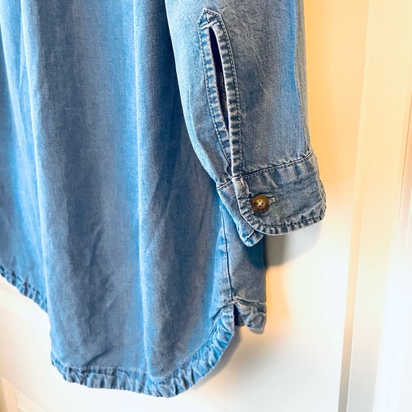 Abercrombie & Fitch Long Shirt Women Denim Blue S - Picture 10 of 10